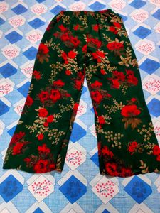 Green Floral Print Kurta Set