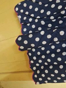 Navy Polka Dot Dress