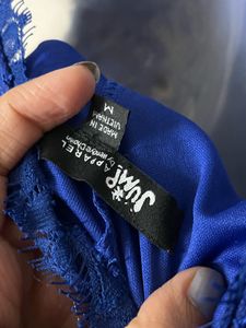 branded Elegant Royal Blue Lace Dress