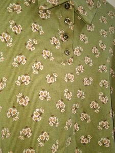 Floral Polo Crop Top
