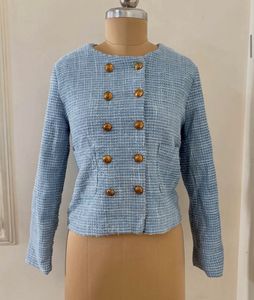 Tweed Jacket with Scarf