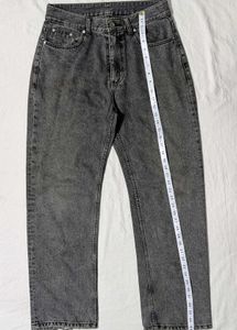 Grey Acid Wash Jeans