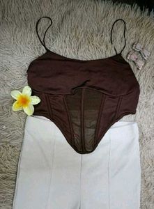 brand new (urbanic) Brown Corset Top
