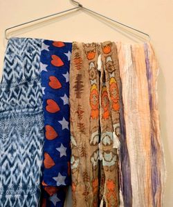 4 Colorful Scarves Bundle - Great Condition