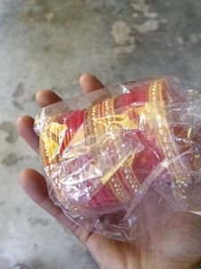 Red and Gold Bangle Set