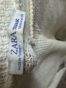 Cream Knit Cropped Sweater