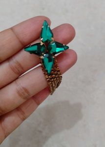 Emerald Green Statement Earrings