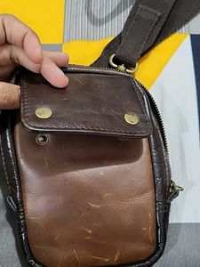 Brown Leather Crossbody Bag