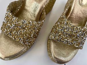 Golden Wedges Bridal For Women