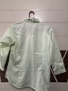 Women's Light Green Collared Shirt
