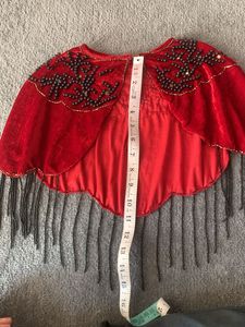 Pancho Style Strip Or Sleeveless Dress  Cape