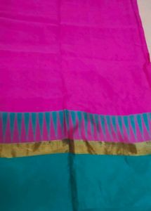 Vibrant Pink &amp; Teal Saree