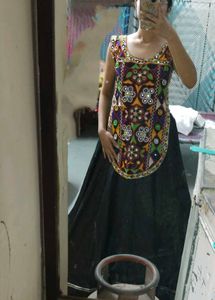 Embroidered blouse  with Mirror Work