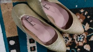 Sparkly Gold Ballet Flats