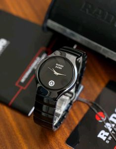 Elegant Black Rado Jubilee Watch