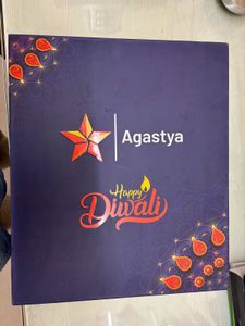 Diwali Gift Hamper Box with 4 Glass Jars | Navy Bl