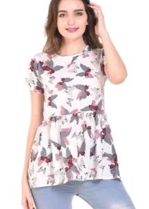 (PRICE DROP )Butterfly Peplum Top