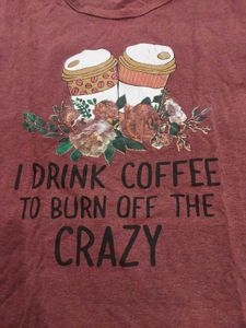 Maroon Graphic Print Tunic Top