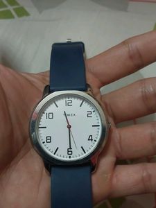 Timex Watch with Blue Band