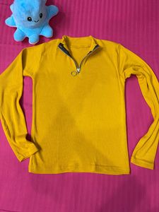 Mustard Colour Top For Womens Full Sleeves