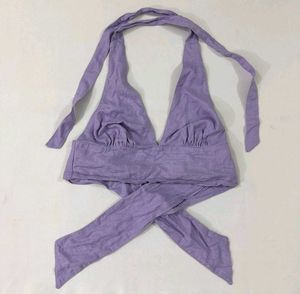 Pinteresty Lavender Halter Top