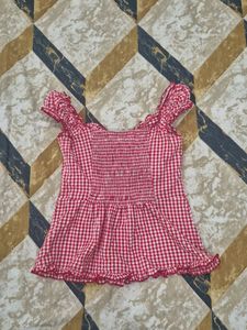 ghingam milkmaid top