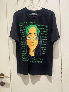 Black Oversized Graphic T-Shirt