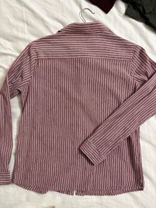 Striped Button-Up Shirt