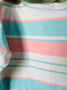 Striped Long Sleeve Crop Top