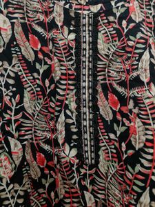 Elegant Floral Print Kurta Set with Dupatta