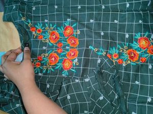 beautiful green kurti