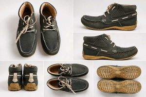 Original Woodland Mid-Top Leather Shoes | Good Con