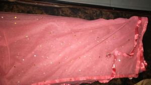 Pink Net Dupatta