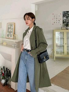 🥑 Olive Green Trench Coat