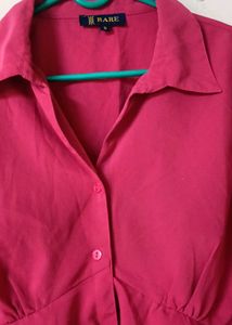 Chic Red Peplum Top