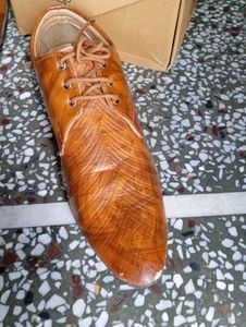 Men's Brown Leather Formal Shoes(once used)