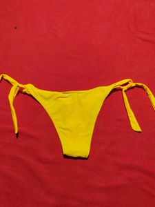 Yellow Side-Tie Bikini Bottom – Size S