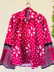 Vibrant Pink Ethnic shirt