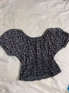 Floral Smocked Crop Top