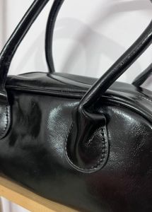 Chic Black Faux Leather Hobo Bag