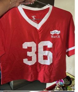 Red T-Shirt with "36" Graphic