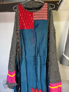 Unique Patchwork Sleeveless Kurta