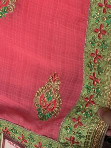Laxmi Hall Embroidered Saree | New With Tag