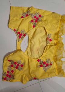 Yellow Embroidered Lehenga Choli