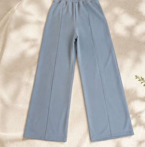 Stylish Blue Relaxed high rise easy wash trouser