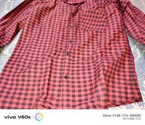 Red &amp; Black Plaid Long Sleeve Shirt😍🥰♥️