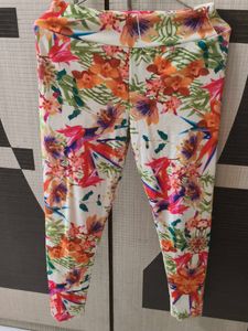 Multicolored soft Tropical Leggings