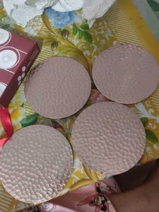 Handmade Metal Coasters - Set of 4