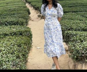 Floral Print Midi Dress