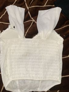 White Lace Corset Top